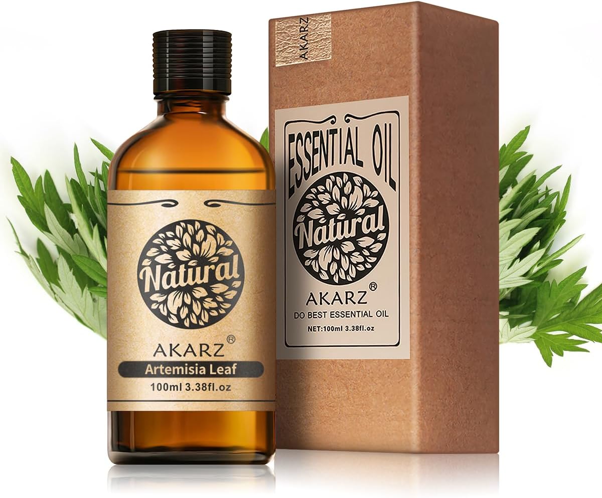 AKARZ 100ml ヨモギアロマオイル - 純粋で天然のアロマオイル、ディフューザー・ルームフレグランス用