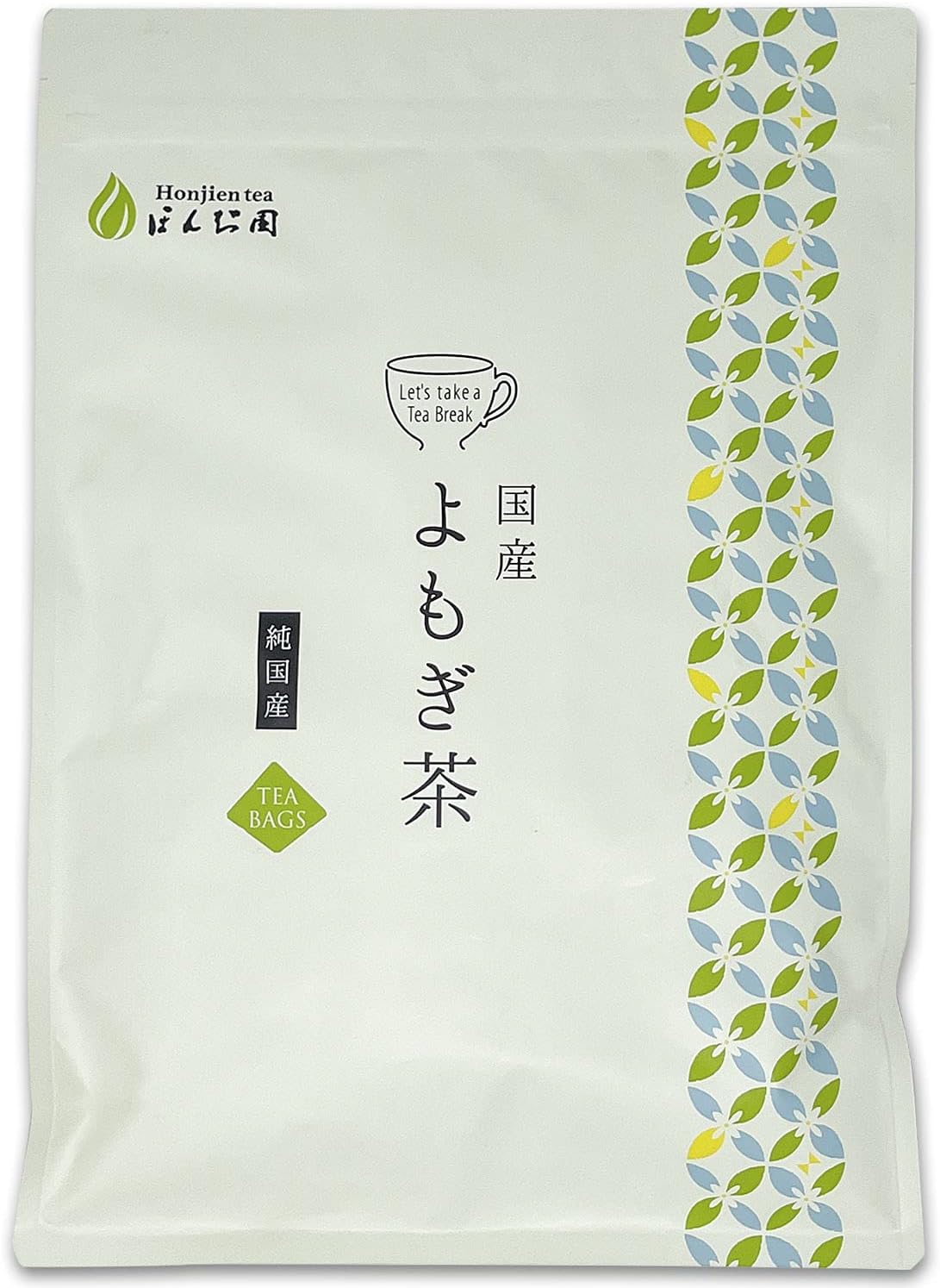 Honjien tea よもぎ茶 国産 ティーバッグ 大容量 健康茶 3g×50包 ヨモギ茶 蓬茶 ノンカフェイン