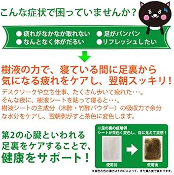 樹液シート 足裏シート 36枚入 (よもぎ) 画像4