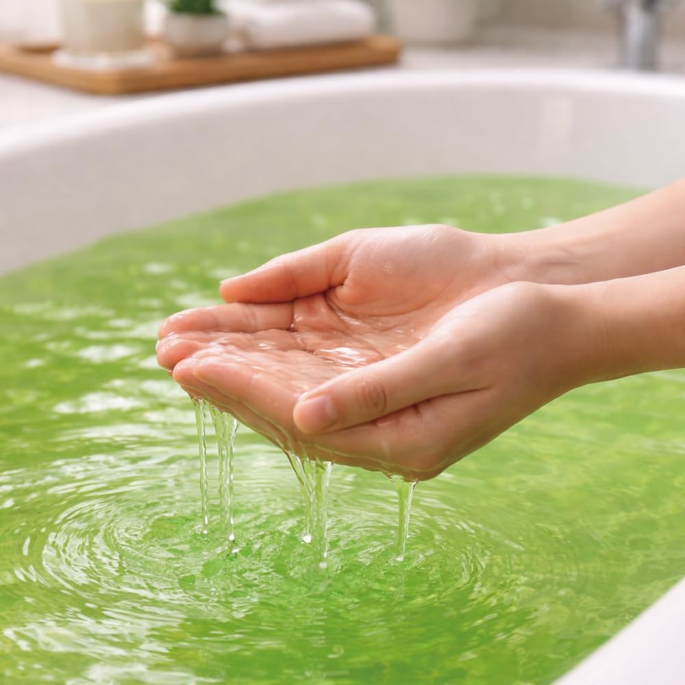健美薬湯 よもぎ 入浴剤 1kg 【医薬部外品】業務用 大容量 お風呂 バスタイム 温泉 温活 銭湯 伝統薬湯 (よもぎ) 画像8
