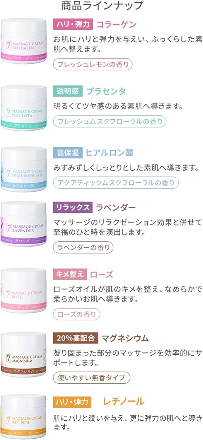 [SEVEN BEAUTY PRO] マッサージクリーム よもぎ 450g [ 業務用 大容量 顔 ボディ 拭き取り不要 むくみ フェイシャル フェイス ] 画像6