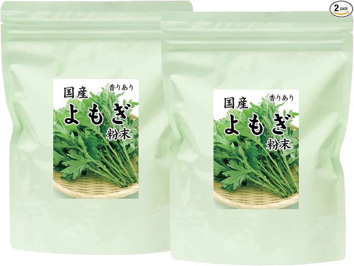 自然健康社 よもぎ粉末 100g×2個 国産 無農薬 無添加 よもぎ 粉 茶 蓬 新芽 サプリ 画像8
