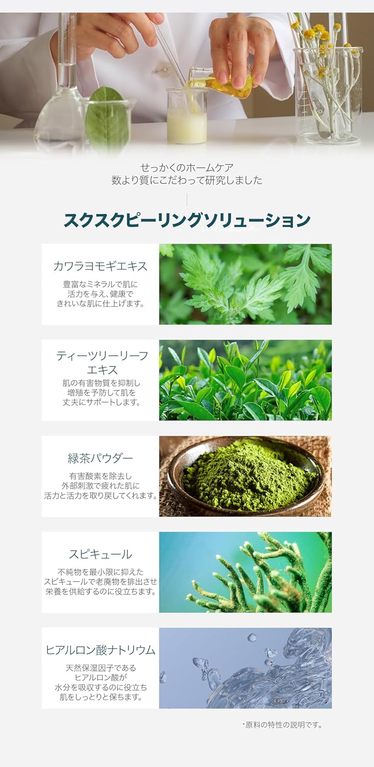 WellDerma【ウェルダーマ】ティーツリー&ヨモギハーブトックスピーリングパック150g【ブラシ付き】 画像6